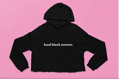Fund Black Women Cropped Hoodie