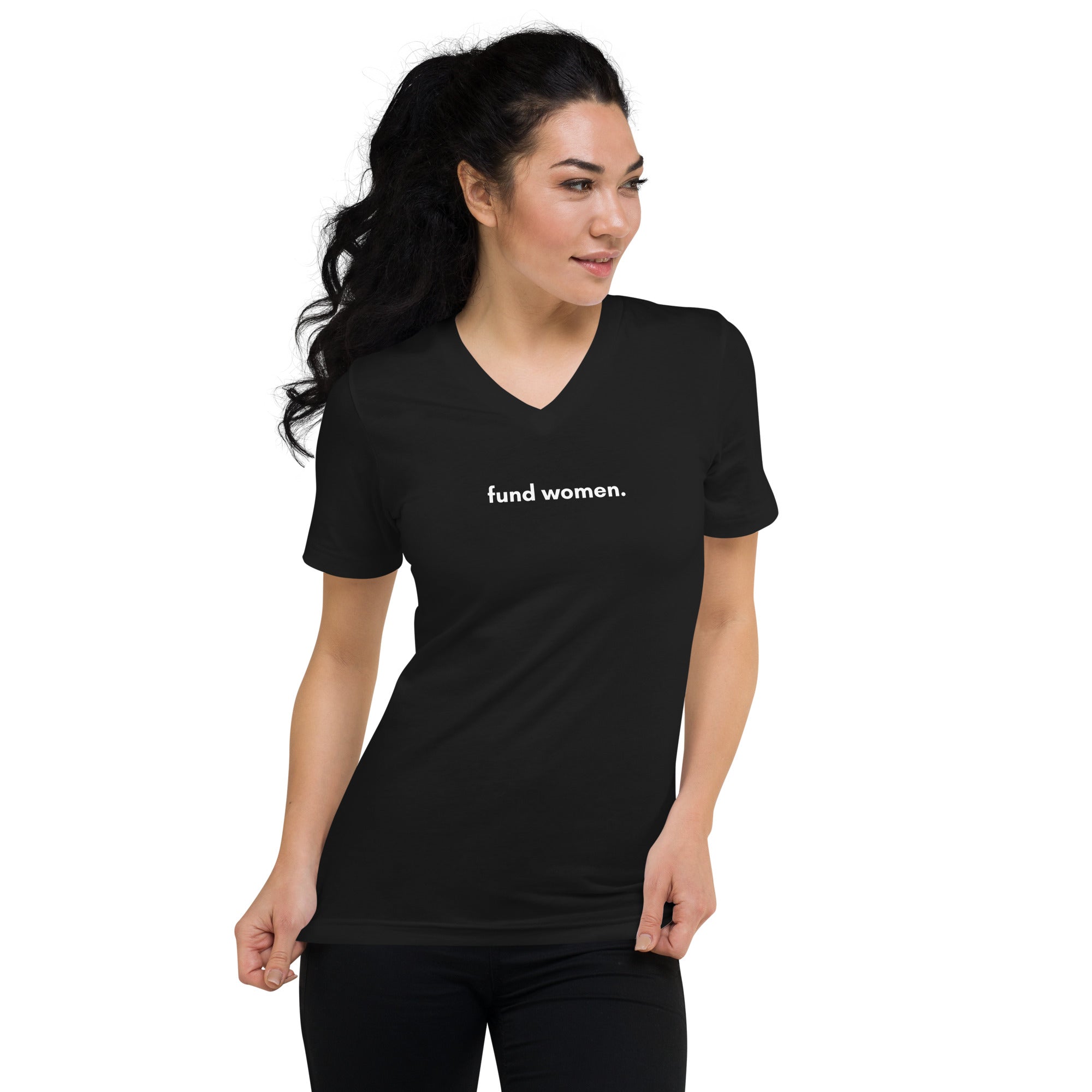 Fund Women V-Neck T-Shirt