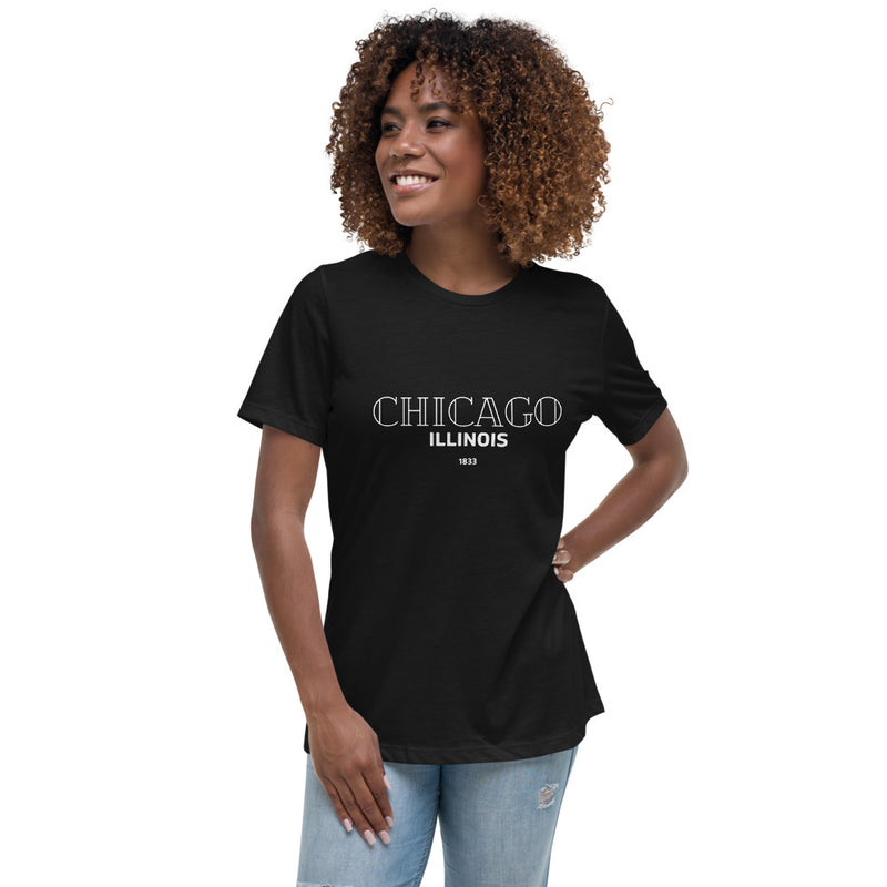 "Chicago" Women's Relaxed T-Shirt - Womanish Experience